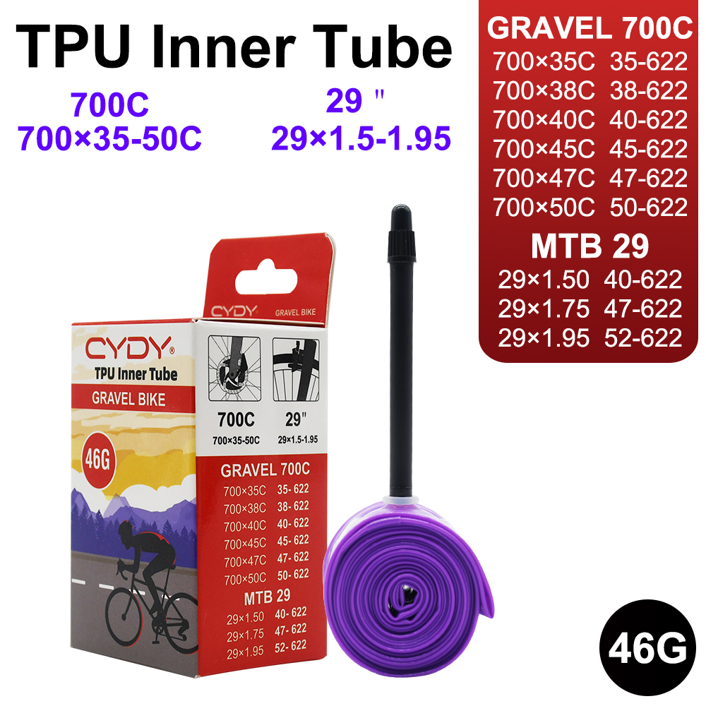 46g CYDY TPU gravel Bicycle In - Inner Tube 700C ulasan dan harga