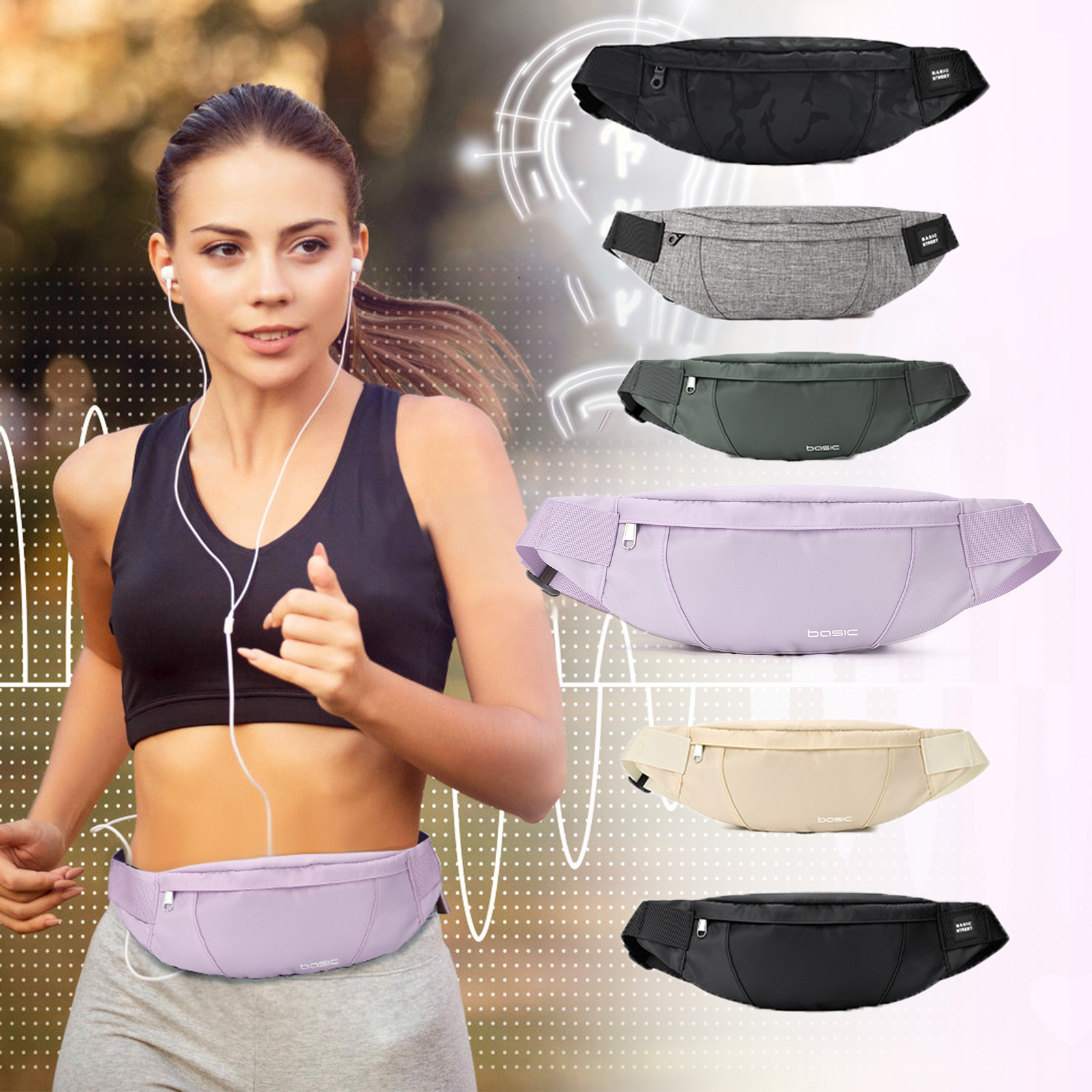 Fashion Running Waist Bag Wate - Cycling Commuter Backpack Waterproof ulasan dan harga