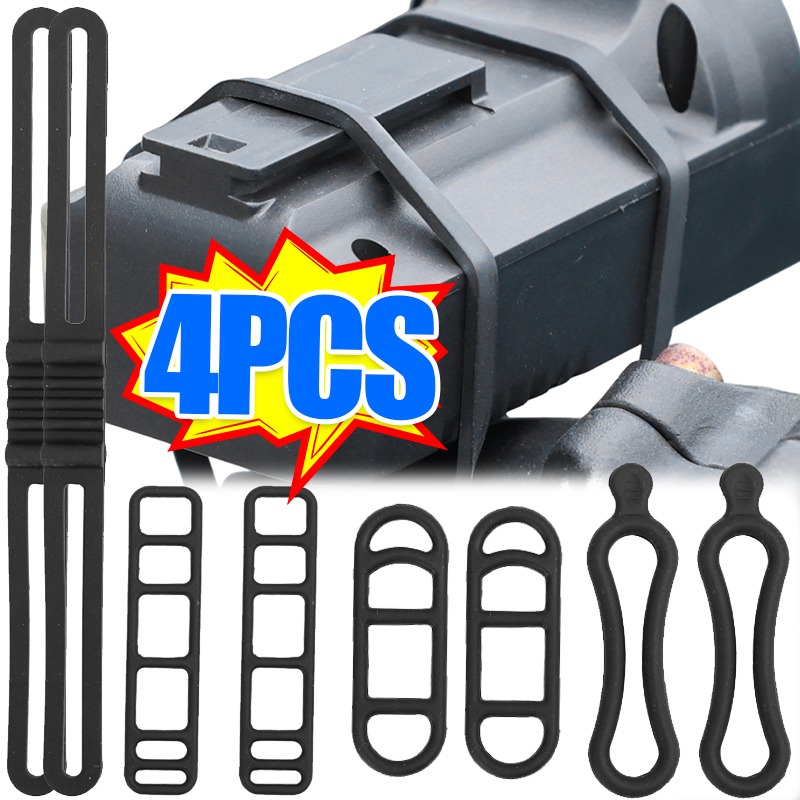 4PCS Bike Silicone Strap Adjus - Bike Pump Frame Mount ulasan dan harga