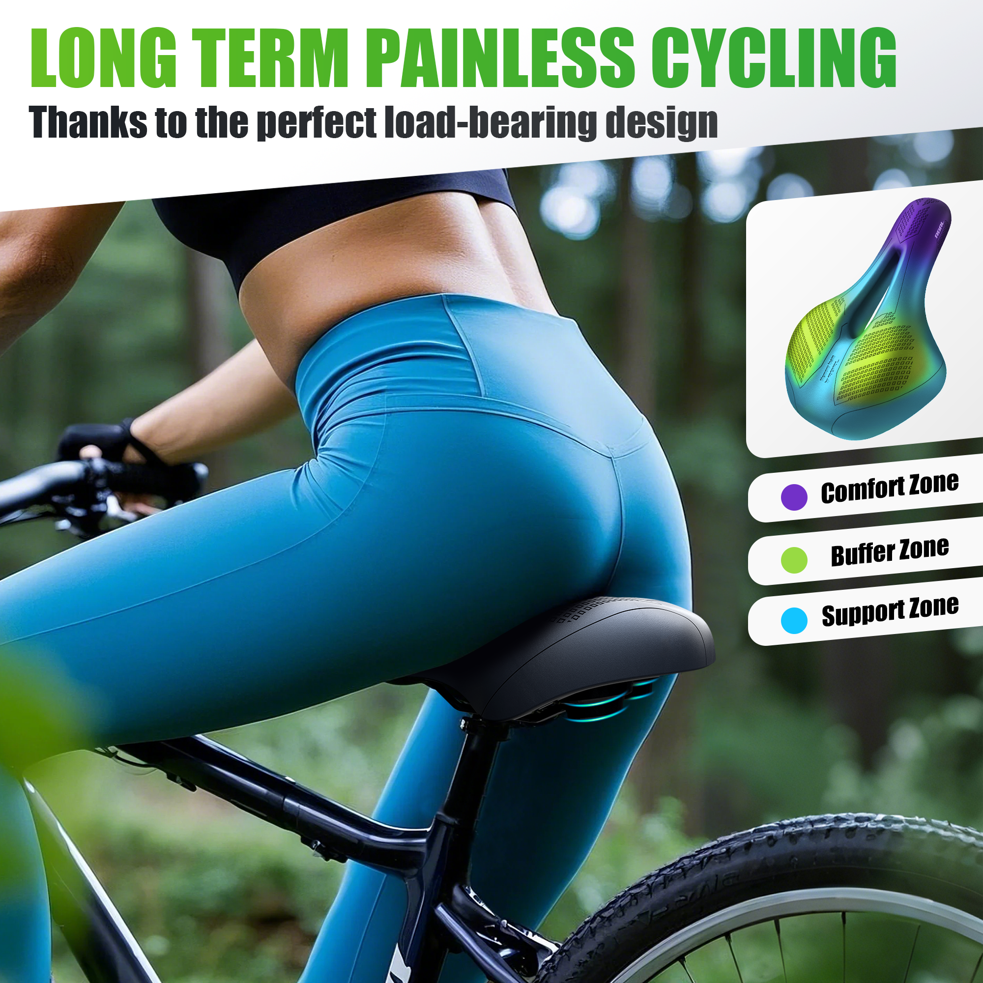 RBRL Bicycle Saddle Waterproof - Cycling In City ulasan dan harga