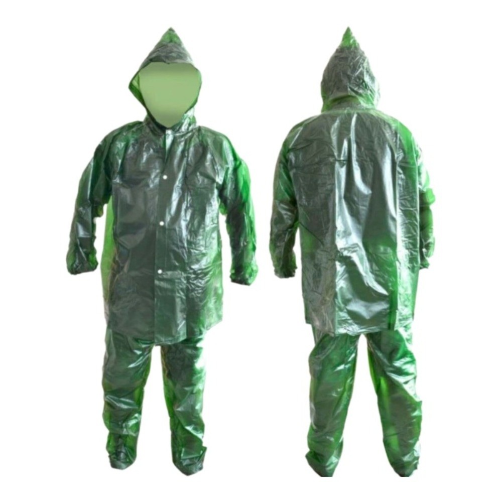 Thickened Unisex Raincoat Suit - Cycling Rain Jacket Commute ulasan dan harga