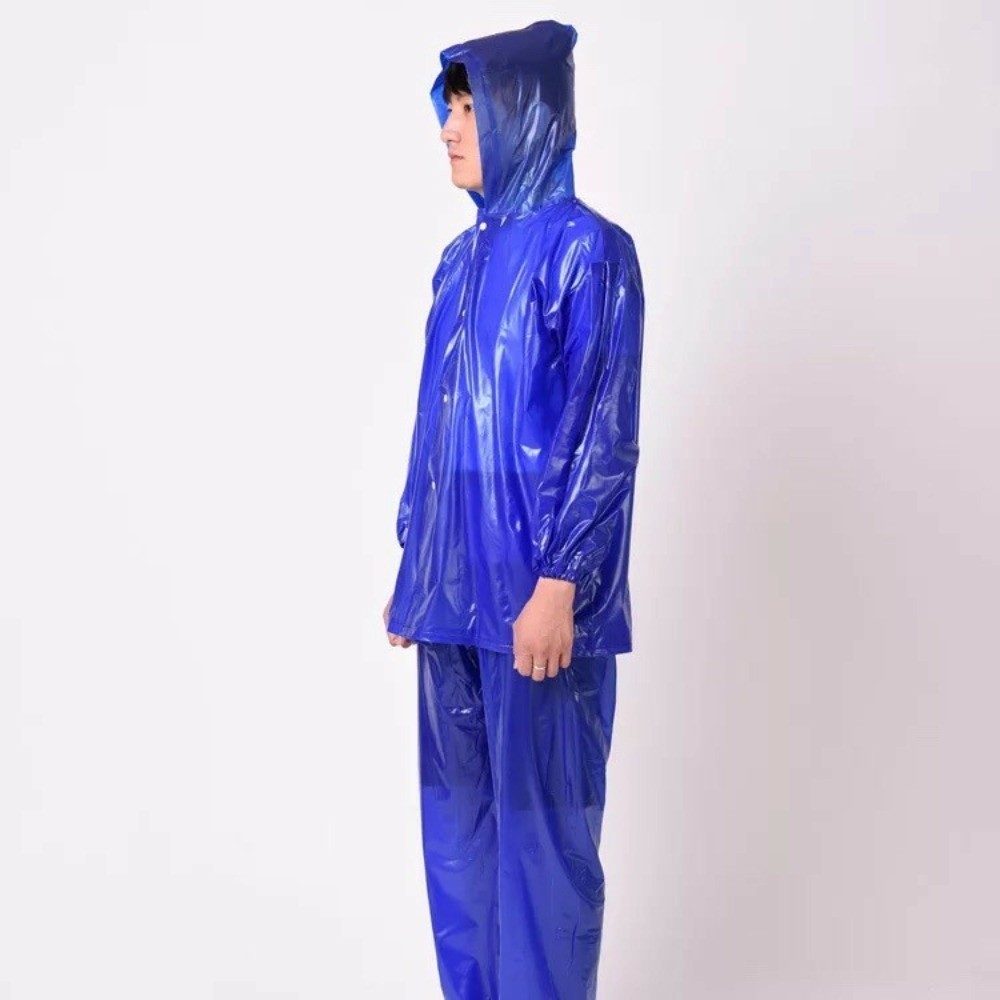 Thickened Unisex Raincoat Suit - Cycling Rain Jacket Commute ulasan dan harga