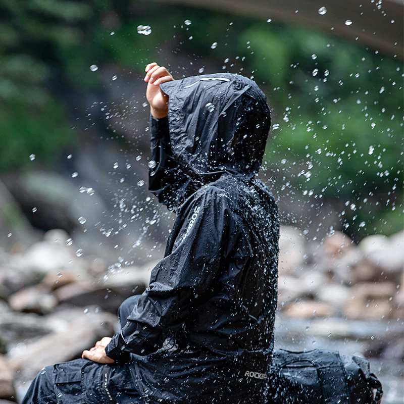 ROCKBROS Waterproof Cycling Ra - Cycling Rain Jacket Commute ulasan dan harga