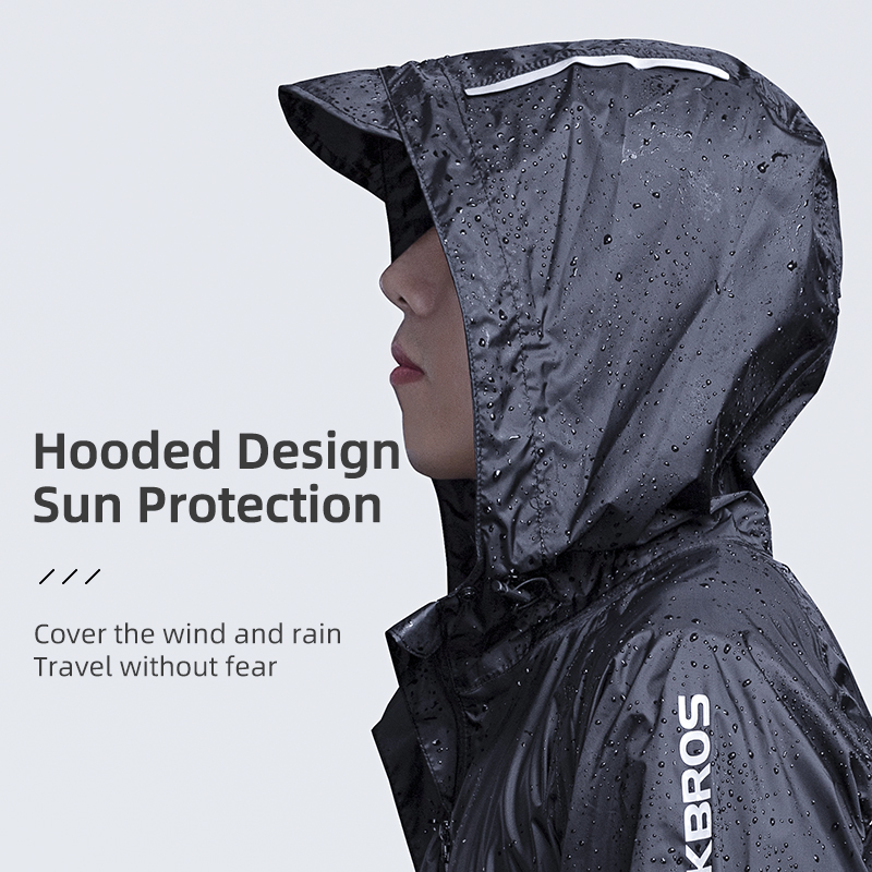 ROCKBROS Waterproof Cycling Ra - Cycling Rain Jacket Commute ulasan dan harga